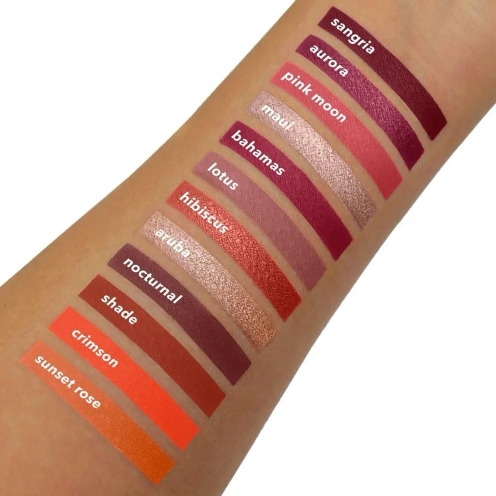 NWOT Ace Beauté “Scarlet Dusk” Pink Red & Orange Warm Hues Eyeshadow Palette